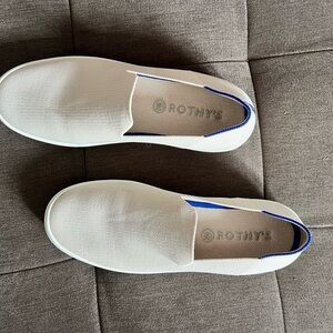 Rothy's Sand Colored Slip-On Sneakers
